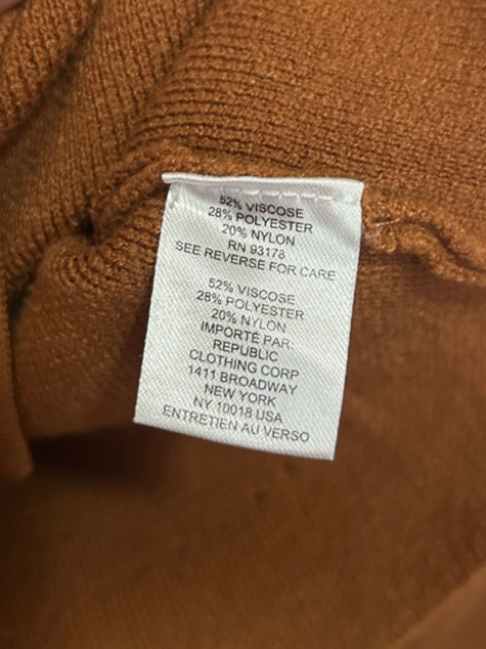 TRUTH Rust Cropped Button-Front Cardigan - Picture 6 of 6